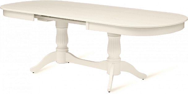 Стол деревянный раздвижной Кайнс 160(200,240)х100х76 Cлоновая кость - Вид 7