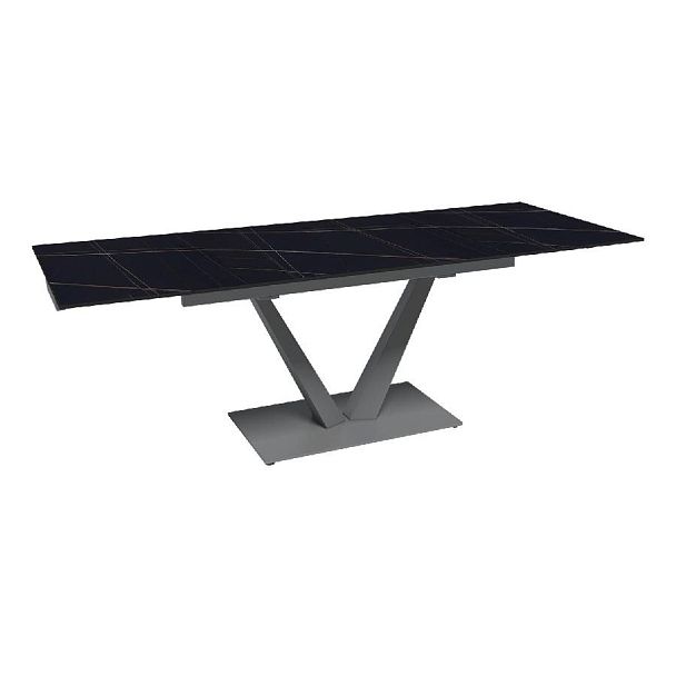 Стол раскладной Malibu (140+40+40), керамика матовая Blackgold - Вид 4