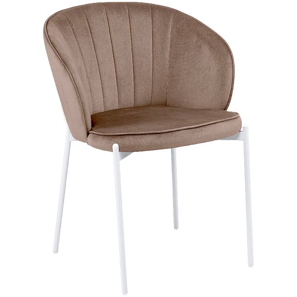 Комплект кухонных стульев Миэль латте велюр/белый, 2 шт. - Вид 3