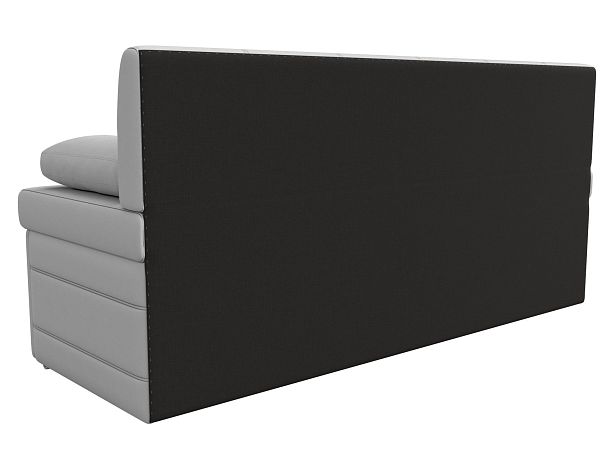 Кухонный прямой диван Лео (полностью экокожа белая) - Вид 6