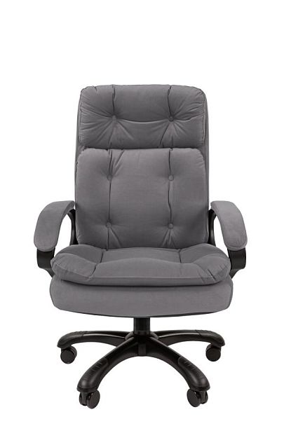 Офисное кресло Chairman 442 Россия ткань T-55 серый (черный пластик) - Вид 2