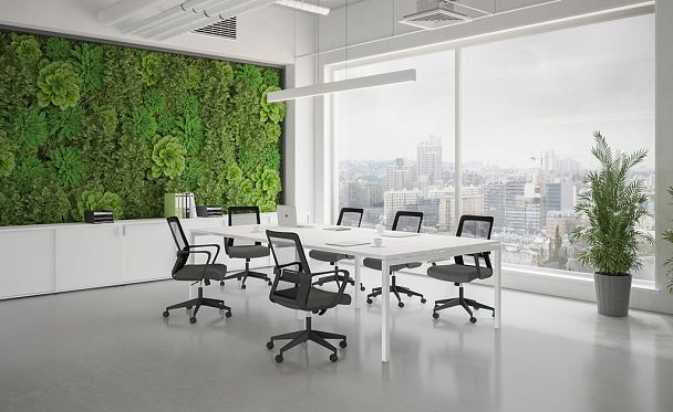 Брифинг-приставка Sigma 800х600х750  / профиль: 60х30 антрацит; столешница: дуб темный - Вид 10