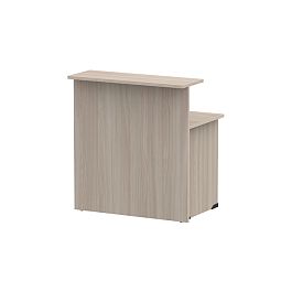 Стойка ресепшн прямая СР-100/60 ясень шимо светлый - Фото предпросмотра