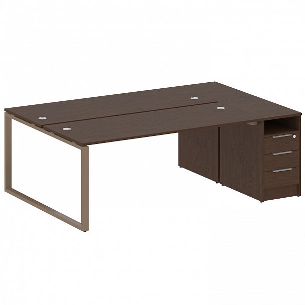 Рабочая станция "Metal System" БО.РС-СТП-2.5 венге/мокко - Вид 1