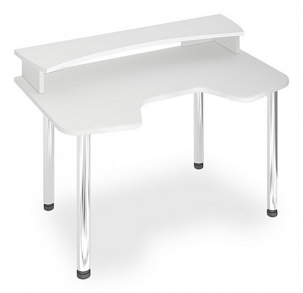 Стол компьютерный Домино Лайт СКЛ-Игр140МО+НКИЛ140 Белый - Вид 1