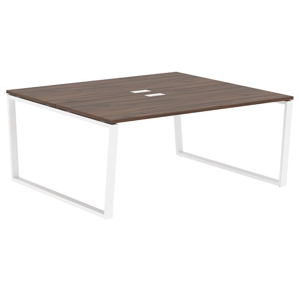 Стол 2-х местный EVWST 1716 Дуб Денвер тёмный/Белый 1760х1606х750 EDIS - Вид 1