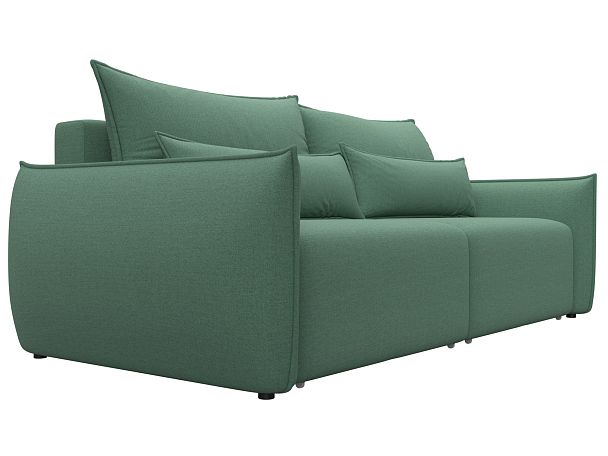 Диван прямой Лига-051 НПБ Рогожка зеленый - Вид 3