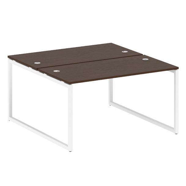 Metal System Quattro Р. ст. на О-образном м/к 40БО.РАС-СП-2.3 Венге/Белый металл 1400*1475*750 - Вид 1