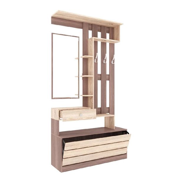 Ямайка Центральная секция ЯПЦС-1 (1100*2100*350) ясень шимо/дуб сонома - Вид 2