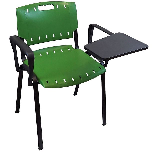 Конференц - стул Sigma Carry c подлокотниками и столиком, зеленый - Вид 1