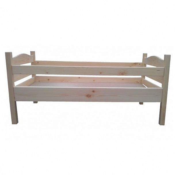 Кровать детская ясельная с дополнительным бортиком КМ-013, 1200 - Вид 1