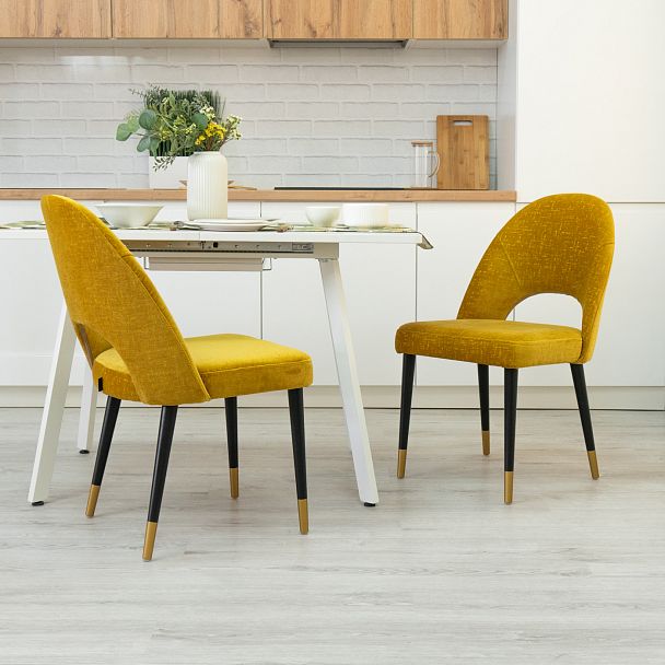 Стул Маллин, велюр бежевый - Вид 7