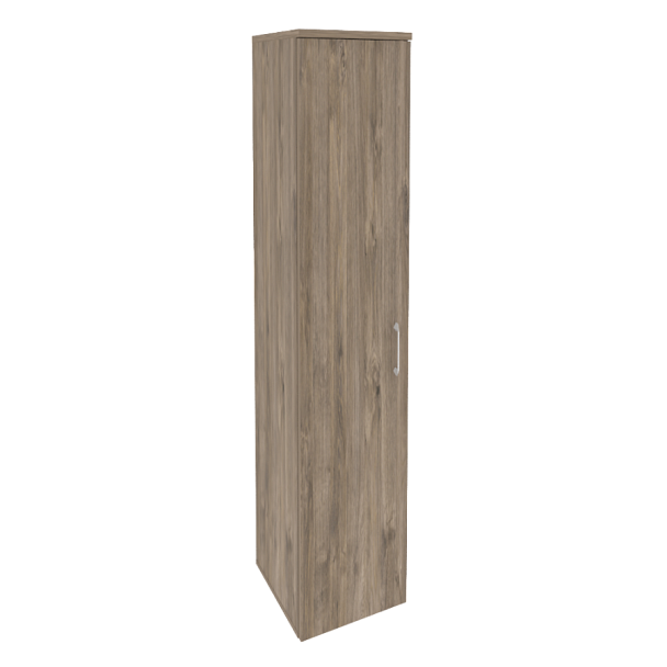 Onix Шкаф высокий узкий левый O.SU-1.9 (L) Тиквуд темный 400*420*1977 - Вид 1