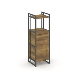 Rift Шкаф 3 ниши узкий RF.SU-32 (R) Сандал Янтарный/Металл Антрацит 420*396*1286 - Фото предпросмотра