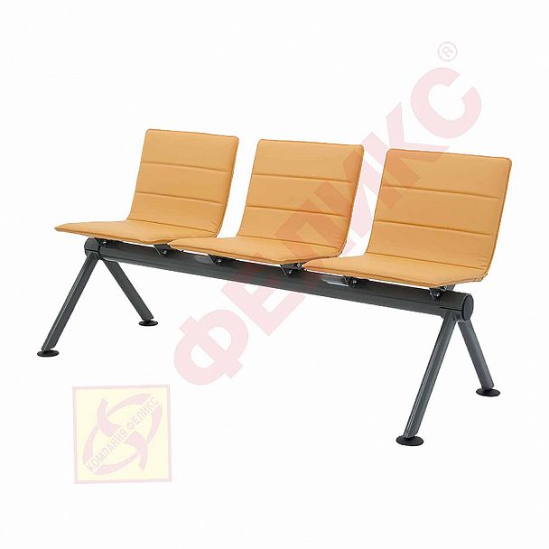 Вектор Плюс БП мод.МС 11/2-03 секция 3-х местная "Кресла для залов ожидания" ТК-002960000604 желтый - Вид 1