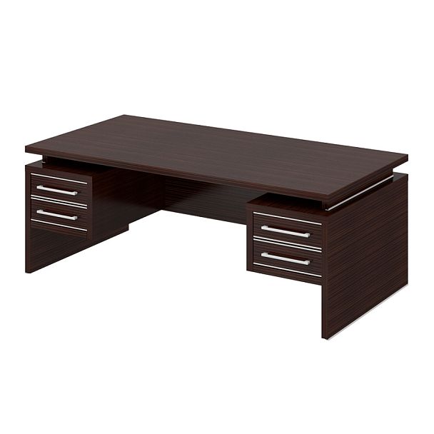 Стол руководителя "Дипломат"  ПК-ДП-СТ200Х100/ПТ2-В5-134 венге - Вид 1