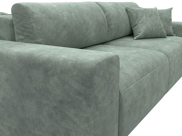 Диван прямой Лига-036 НПБ Классик Велюр зеленый - Вид 4