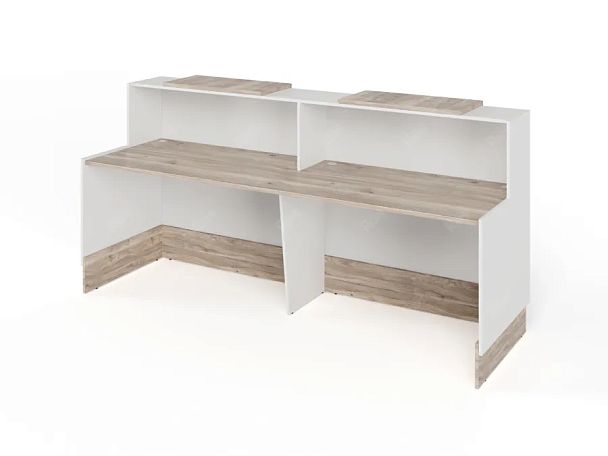 RTD085-240-MA ТАНДЕМ / TANDEM Стойка ресепшн 2-240 2400х700х1200 Дуб Маувелла - Вид 2