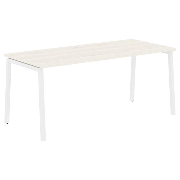 Стол прямой ELST 1780 Ясень Траун/Белый 1760х800х750 EDIS - Вид 1