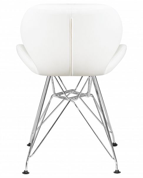 Стул обеденный DOBRIN BUTTERFLY CHROME (ножки хром, цвет белый) - Вид 5