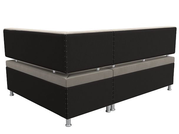 Кухонный уголок Стайл правый (полностью микровельвет бежевый) - Вид 6