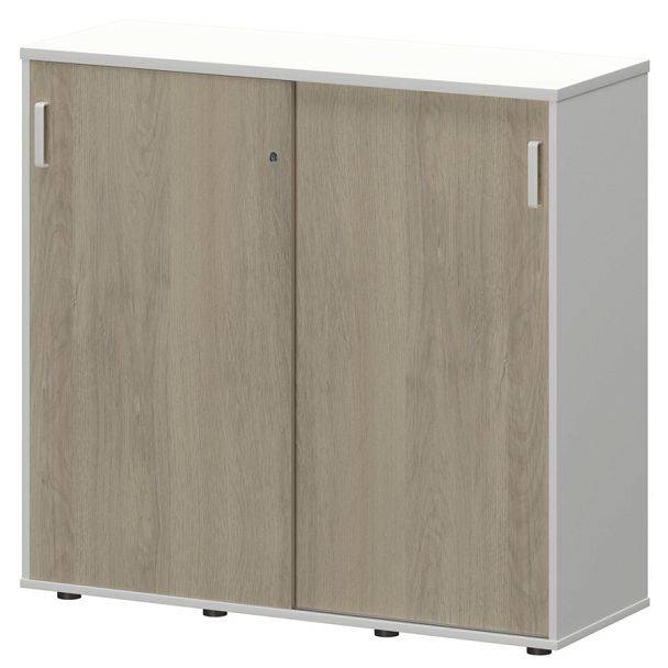 Тумба-купе СМТ-12.11К Тип1 Белый/Кронберг 1236x444x1150 Смарт - Вид 1