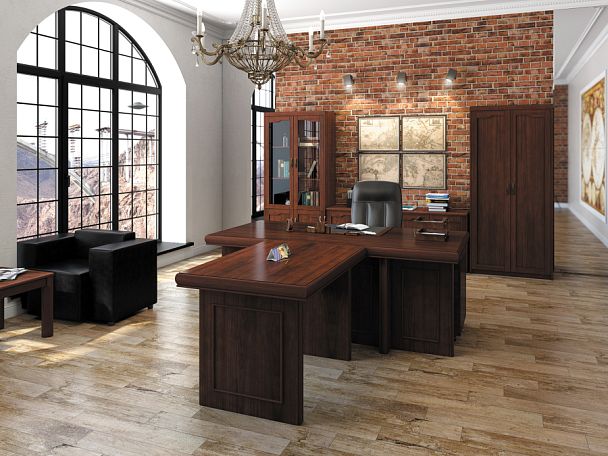 Брифинг-приставка Harvard 120x80x78 дуб капучино - Вид 7