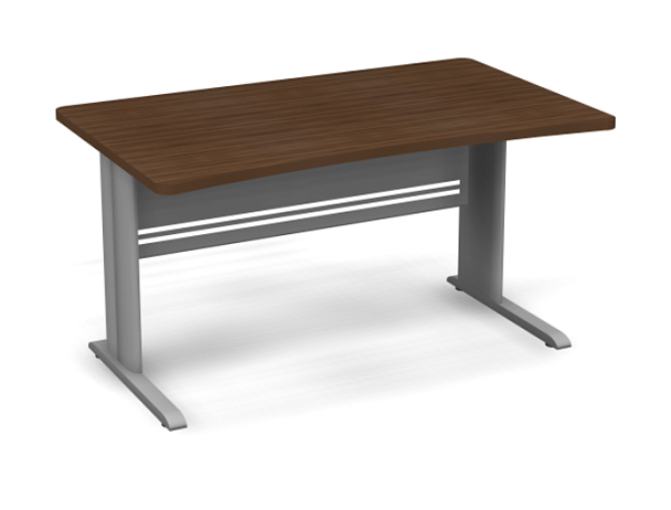 Стол на металлокаркасе 1200 Берлин Орех Вармия/Серый СПМ 120.85 - Вид 1