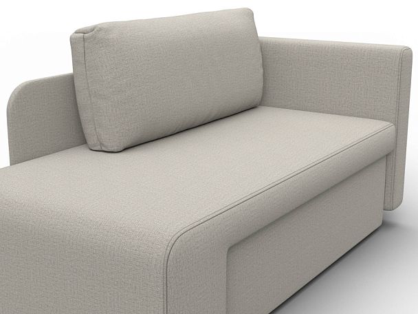 Кушетка Лига-097 Рогожка бежевый - Вид 4