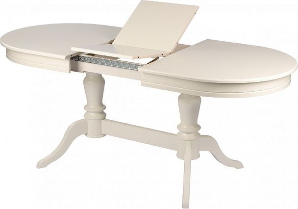 Стол деревянный раздвижной Арей 140(180)х80х76 Слоновая кость - Вид 4