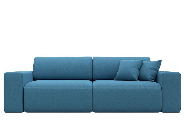 Диван прямой Лига-036 НПБ Классик Рогожка голубой - Вид 2