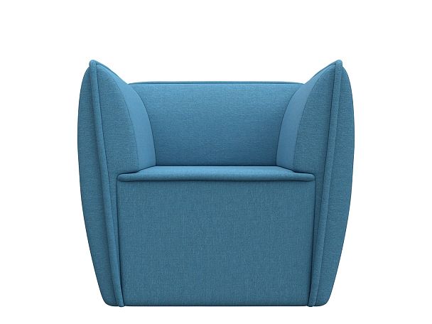 Кресло Бергамо Рогожка голубой - Вид 2