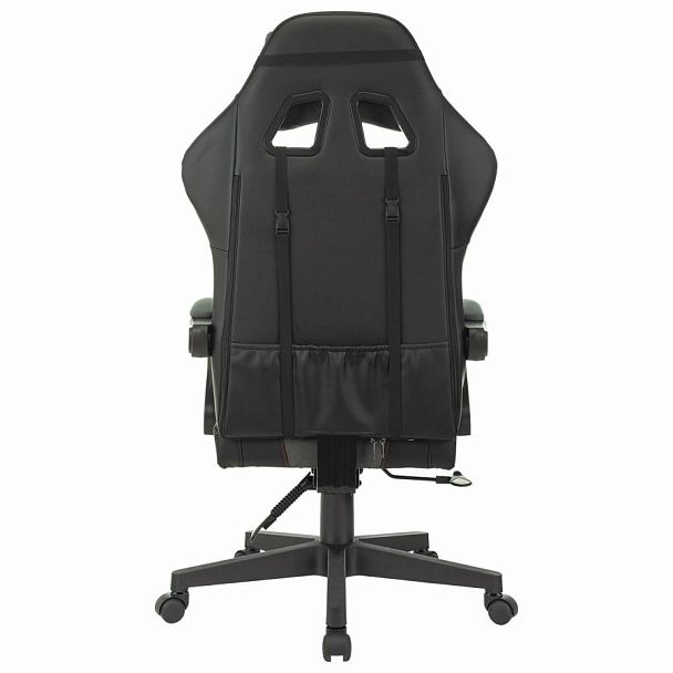 Кресло компьютерное BRABIX "Striker GM-121", синхромеханизм, 2 подушки, экокожа/велюр, черное/серое, 532961 - Вид 6