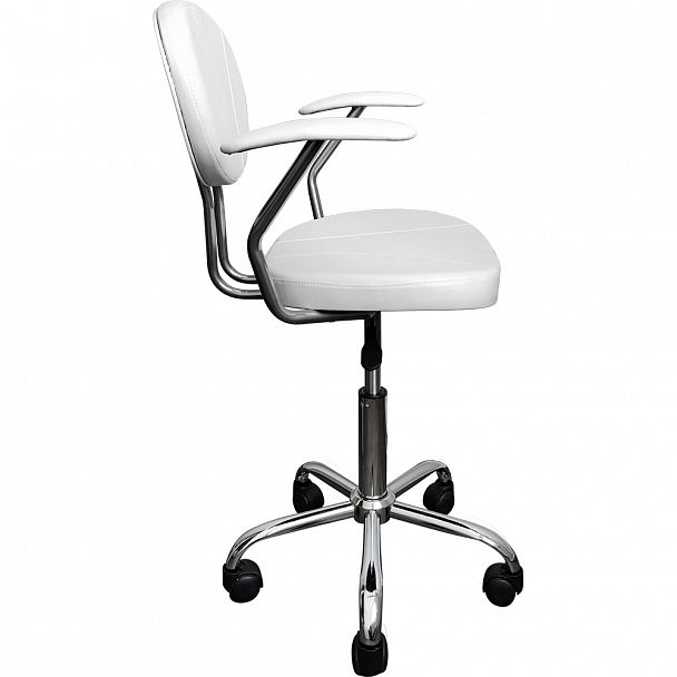 Кресло М106-04 white с подлокотниками - Вид 6
