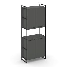 Rift Шкаф 5 ниш широкий RF.SS-52 Антрацит/Металл Черный 420*396*2010 - Фото предпросмотра