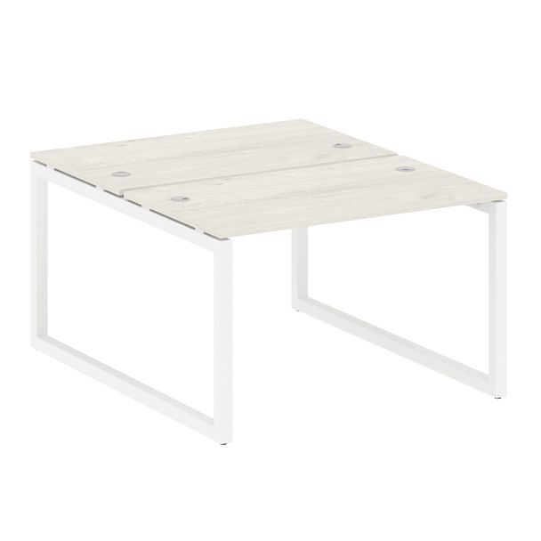 Metal System Quattro Р. ст. на О-образном м/к 50БО.РАС-СП-2.2 Дуб наварра/Белый металл 1200*1475*750 - Вид 1