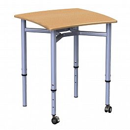 Стол ученический Облачко М, двухместный, н/рег., гр.1 - Фото предпросмотра