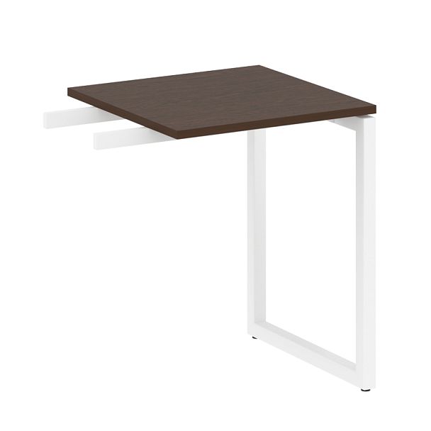 Metal System Quattro Приставной элемент на О-образном м/к 40БО.ПР-1 Венге/Белый металл 600*600*750 - Вид 1