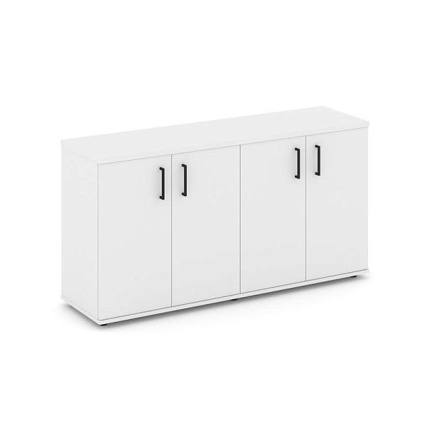 Стайл Проджект Тумба опорная/приставная SN.TOP-133 Белый/Черный Ручки 1632*400*750 - Вид 1