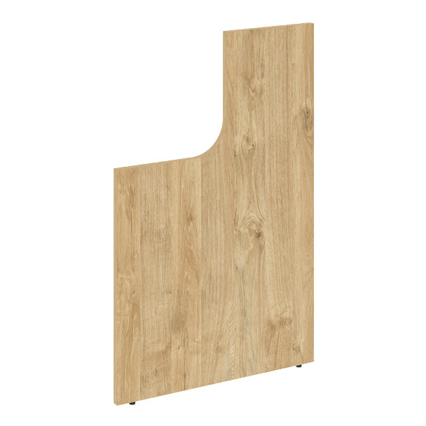 Onix Стойка (боковина) завершающая высокая с вырезом левая O.R-SVV (L) Тиквуд светлый 25*766*1187 - Вид 1