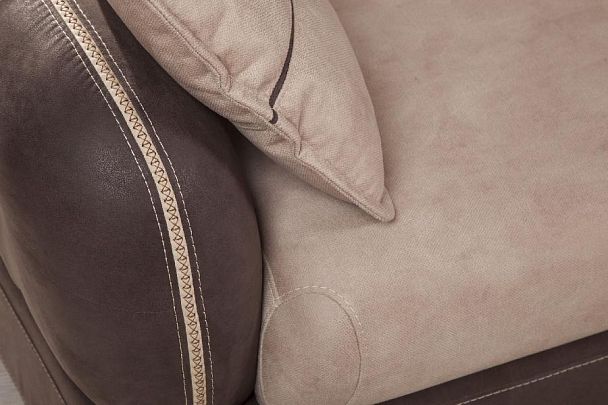 Napoli (Неаполь) диван-кровать с шезлонгом, замша - Вид 11