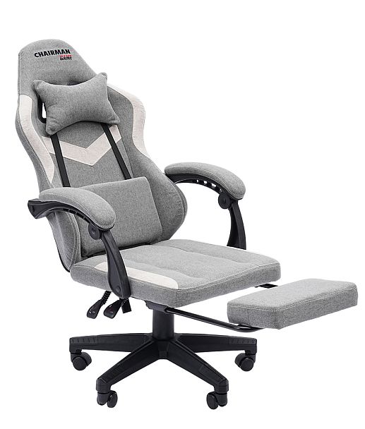 Кресло CHAIRMAN CH26 ткань, серый - Вид 2