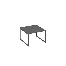 Стол 120 на металлокаркасе QUATTRO переговорный A4 А4 Б4 131 БП антрацит премиум / металлокаркас антрацит - Фото предпросмотра