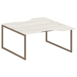 Metal System Quattro Р. ст. криволинейная на О-образном м/к 40БО.РАС-СА-2.1 Дуб наварра/Мокко металл 1600*1835*750 - Фото предпросмотра