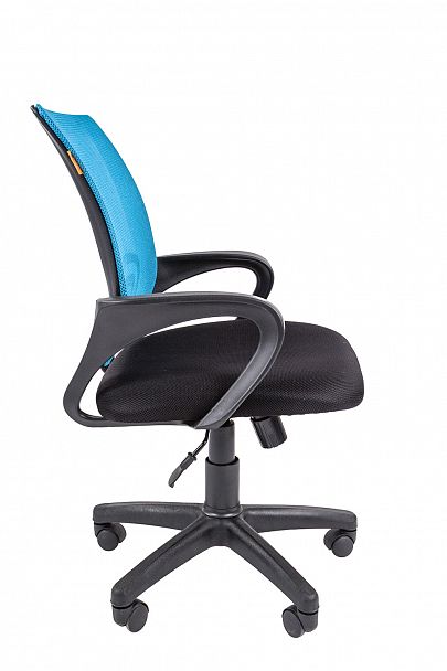 Кресло CHAIRMAN 696, ткань TW/сетчатый акрил, голубой - Вид 3