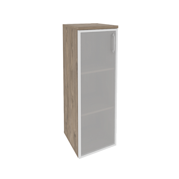 Onix Шкаф средний узкий левый O.SU-2.4 R (L) Тиквуд темный 400*420*1207 - Вид 1