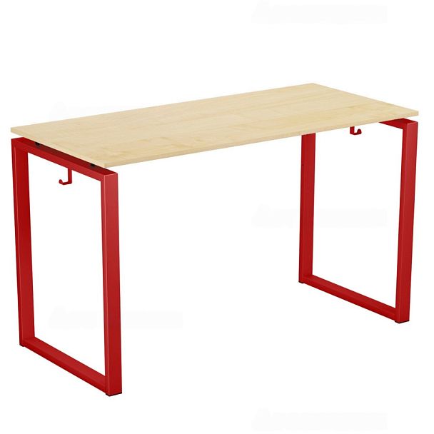 Стол М157.1, на каркасе КВАДРАТ, с балкой, без экрана, м/к Красный, Синий, Зеленый, гр.6 - Вид 1