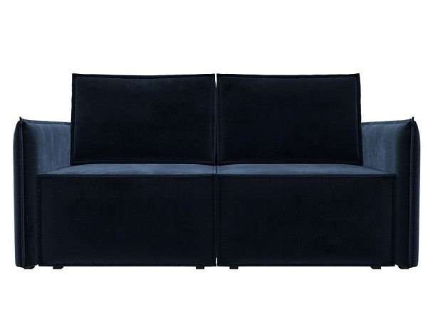 Диван прямой Либерти мини Велюр синий - Вид 2