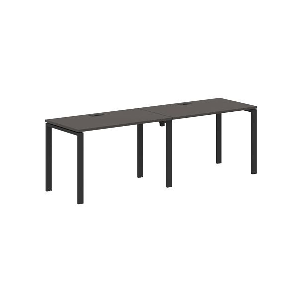 Стол 2-х местный EUWST 2367 Мокко/Черный 2326х670х750 EDIS - Вид 1