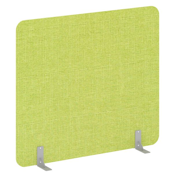 R-line soft Перегородки на металлических опорах на фетровых подпятниках AP.F-160-140 Romeo 07/Серый металл 1600*18*1400 - Вид 1